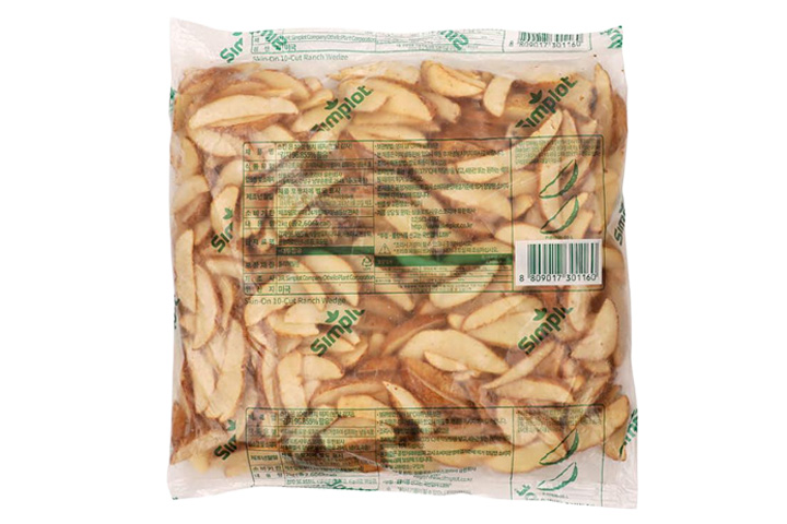심플로트 반달감자(10컷 랜치웨지) 2KG